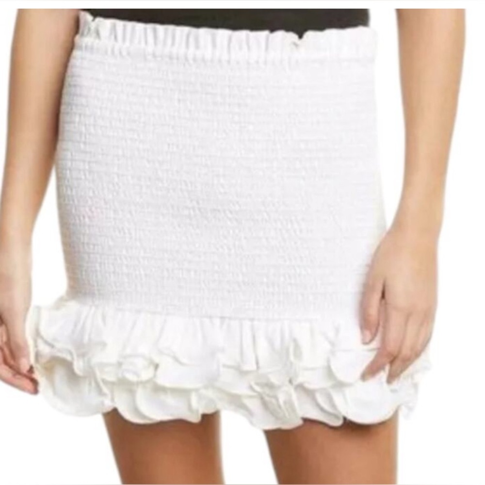 Petersyn Barrett Linen Blend Smocked tube top or skirt